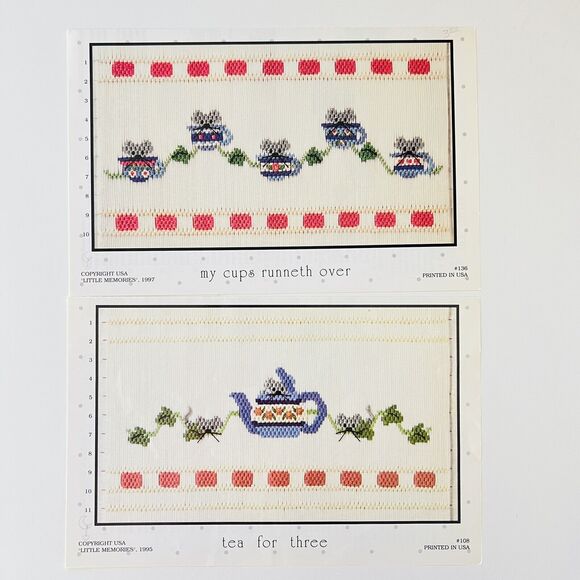 14 SMOCKING PLATES Christmas Holiday Animals Angles Baby Sewing Patterns VINTAGE - Picture 3 of 10